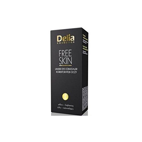 Delia Mineral Yellow Under Eye Concealer for Dark Circles (Brightening) with Arnica & Caffeine 10ml