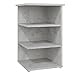 vidaXL Armario Auxiliar Aparador Muebles Mobiliario Salón Sala de Estar Estudio Dormitorio Estante de Pie de Aglomerado Gris Hormigón 35x35x55 cm