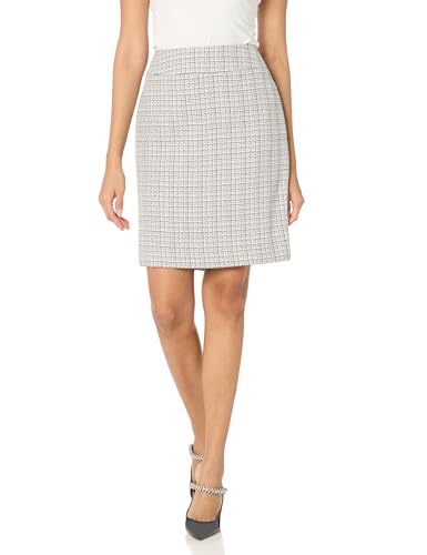 Le Suit Women's Petite 4 Button Tweed Jacket & Skirt, Light Blossom Multi