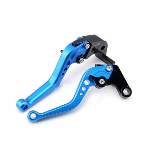 Leviers d'embrayage de frein réglables bleus courts FZ6 FZ1 Fazer