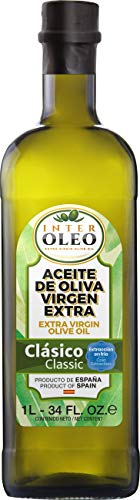 InterOleo - Aceite de Oliva Virgen Extra (AOVE) Clásico, Monovarietal Picual, Sabor Suave, Extracción en Frío, 1 LT