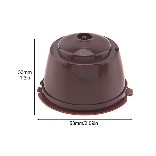 Tqeonkl 6Pcs Reusable Coffee Capsule For Nescafe Dolce Gusto Machine,Reusable Refillable Coffee Capsule Filter Cup Kit With Cleaning Brush And Measuring Spoon #TOP2