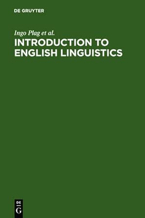 Introduction to English Linguistics book cover