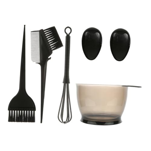 Beatifufu 5pcs 1 Set Applicator Bowl Brush Hair Coloring Tools Home Hair Dye Hair Coloring Brush Hair Dye