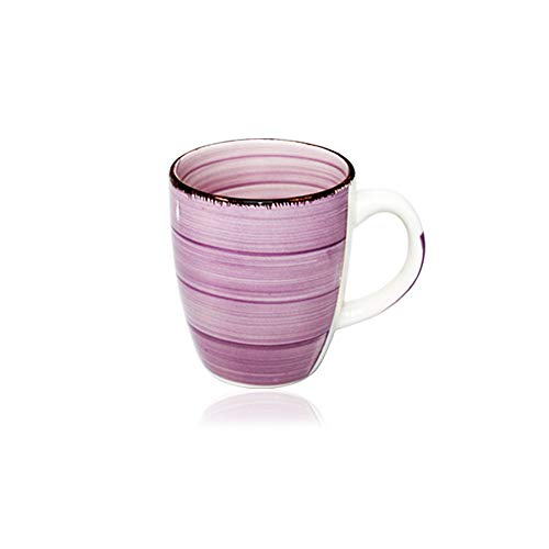 DRULINE 6er Set Kaffeetasse Kaffee Tee Milch Kakao Keramik Becher Tassen Pott Premium Porzellan Uni bunt Modernes Design ca. 350 ml in tollen Farben für Ihr liebstes Heißgetränk für Kaffee, Cappuccino und Latte Macchiato Bunt 45544 Tasse Geschenk für Arbeitskollegen Kollegin - Bürotasse Trinkbecher Becherset Mehrfarbig Kaffeebecher Teetassen Bunte Serie,(Ø x H)ca. 8,5 x 10 cm