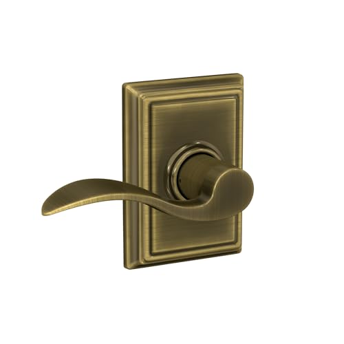 Image of SCHLAGE F10ACC609ADD Addison Collection Accent Passage Lever, Antique Brass