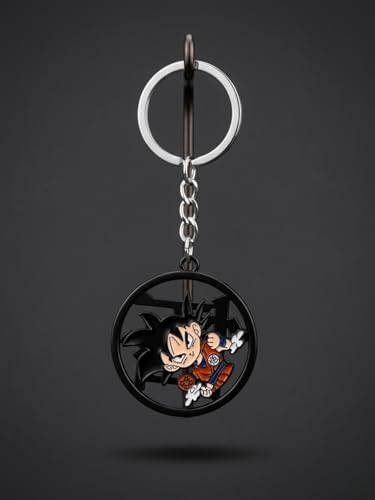 Image of Premium Metal Anime Spinner Keychain | 360 Rotating Fidget Keyring for Bike, Car & Bags | Japanese Manga & Cosplay Action Hero Designs | Pack of 1