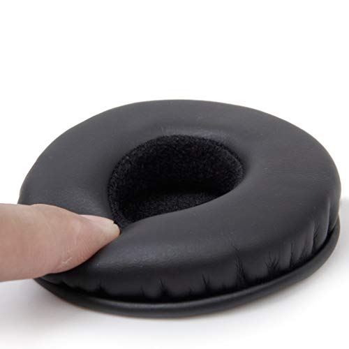 MDR-V150 Earpads Replacement Protein Leather Ear Pads Cushions Cover Repair Parts Compatible with Sony MDR-ZX310 ZX330BT MDR-ZX100 MDR-ZX110 MDR-ZX330 ZX310 ZX300 ZX600 V150 V300 Headphones (Black)