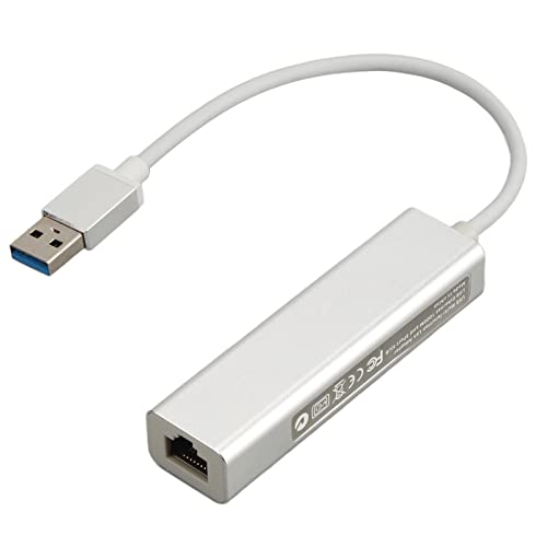 Adaptateur Ethernet USB Zunate pour brancher un câble réseau RJ45 et 3 clés USB