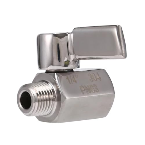 Mini vanne inox 304 premium quart de tour 1/4 NPT - 5