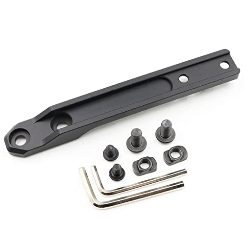 Jmtac Mlok Inline Scout Mount Low Profile Weapon Light Mount Aluminum for M300 & M600 & HL-X Series Mlok Flashlight Mount (Black)