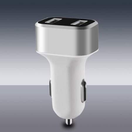 Caricabatterie per Auto, Ricarica USB per Auto - Caricabatterie 2USB - Carica Digitale Veloce - Carica Rapida