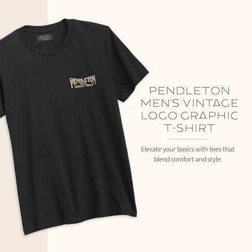 Image of Pendleton Men's Graphic T-Shirt, 100% Cotton Short Sleeve Tee, Soft Water-Based Print Casual Shirt, Crew Neck