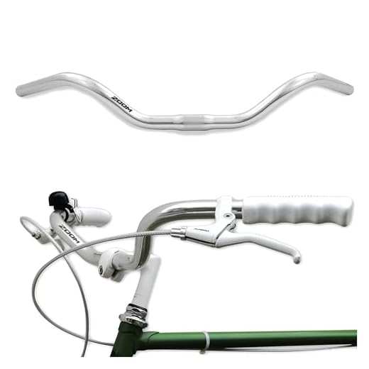 City Bike Lenker Ergonomischer Fahrradlenker für Damenrad & Herrenrad aus silbernem Aluminium Retro Lenkstange Citybike Hollandrad Damenfahrrad Herrenfahrrad Cruiser Fahrrad Beachcruiser Silber Breit
