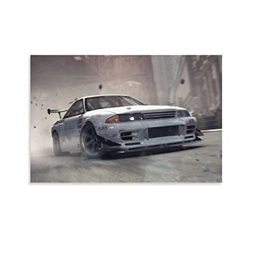 Canvas Painting Wall Art Racing Car Oil Painting Print Abstract Canvas Wall Art Modern Artwork Art Poster Picture For Living Room Bedroom Bathroom Office Kitchen Hotel Decor Unframe 12X18Inch(30X45Cm) #TOP1