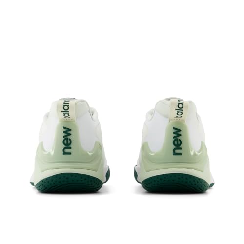 New Balance New Balance Women's Fresh Foam X CT-Rally V1 Hard Court Tennis Shoe, White/Marsh Green, 7 W