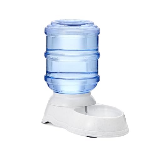 Amazon Basics Dispensador de agua para mascotas, bebedero y comedero...