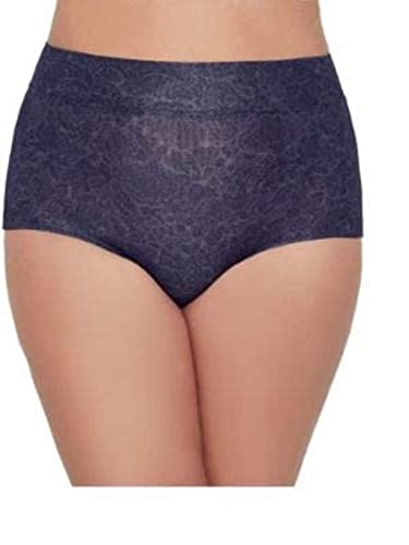 Warner's Womens Dig-Free Comfort Waist Microfiber 5738 No Pinching No Problems Modern Brief Panty, Evening Blue Boho Garden, 7 Us #TOP30