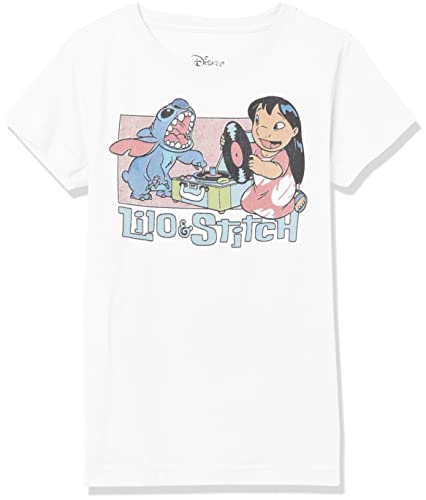 T-shirt Stitch Disney pour fille idéal pour l'école et les sorties de vacances d'été
