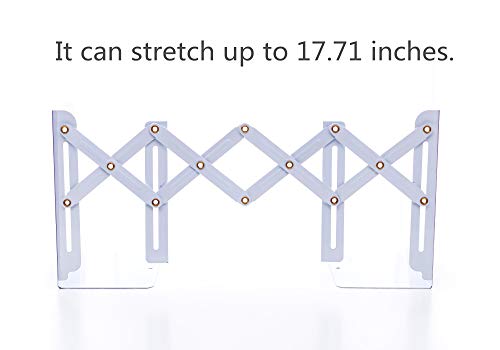 Adjustable Bookend Metal Dinosaur Pattern Bookends Non-Skid Heavy Duty Book Holder Stand Hold Books,Magazines,Cookbooks(5.7''X3.9''X7.4'') (Blue-Red) #TOP5