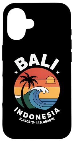 �썑 �o���� Bali Indonesia Coordinate �[�� �r�[�` ��s�@ ���s �v���o ���]�[�g �� �X�}�z�P�[�X iPhone 16 �p