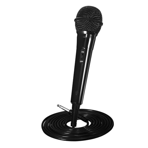 Hemoton Recording Microphone Handheld Corded Mic Live Streaming Dynamic Vocal Cable Phone Accessory