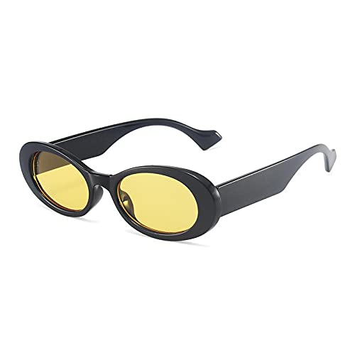 Lunettes de soleil ovales pour femme vintage léopard UV400