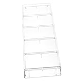FELTECHELECTR Transparent Poker Chip Holder Wear Resistant Tray for Easy Organization Portable Chip Case for Poker Games and Item Storage