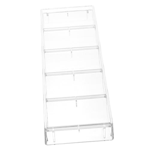 FELTECHELECTR Transparent Poker Chip Holder Wear Resistant Tray for Easy Organization Portable Chip Case for Poker Games and Item Storage