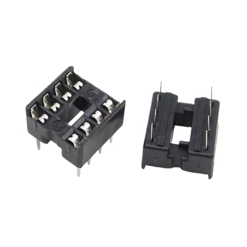 50PCS 8pin DIP IC Socket Adaptor Solder Type Socket Pitch Dual Wipe Contact DIY Electronics New for Arrival 2025 High for Quality