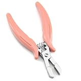 Neitsi Fusion Bond Crusher Tool for Keratin Hair Extensions(Thread Shape),Pink