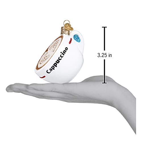 Old World Christmas Coffee and Tea Gifts Glass Blown Ornaments for Christmas Tree Cappuccino, Glas, 3 – Ansicht 5