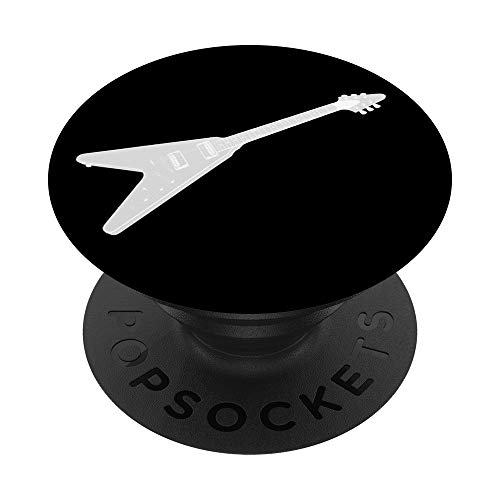 Flying V Guitarra Hard Rock Heavy Metal Music Band Streetwear PopSockets PopGrip Intercambiable