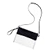 CAREOR Borsa Tote Trasparente - Borsa Tracolla Regolabile con Tracolla, Borsa in Vinile Trasparente Approvata NFL Borsa Borsa Crossbody Gameday con Chiusura a Cerniera per Lavori Sportivi Scolastici