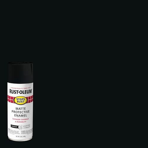 Image of Rust-Oleum 369178 Stops Rust Spray Paint, 12 oz, Matte Peppercorn