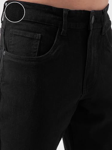 Image of Highlander Mens Tapered Fit Denim Jeans for Man| Regular Length|Mid-Rise|Stretchable Fabric for Comfort fit| Jeans for Man | Men Jeans