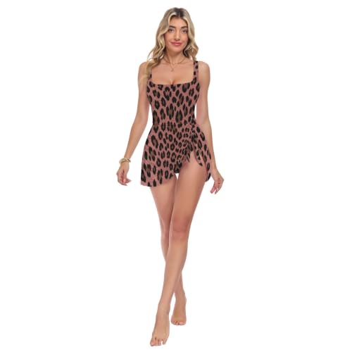 Maillot de bain une pièce léopard froncé sur le côté : l'élégance chic pour vos journées spa