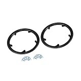 REPAIROCK 2pcs 48 Teeth 9.5cm 5 Holes Bicycle Bike Crankset Chain Wheel Cover Protection Chain Wheel Protective Black Auto Replacement Parts