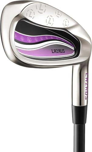LAZRUS Premium Womens Golf Clubs Irons Right and Left Hand - Lightweight Ladies Graphite Shafts, Forgiving and Controlled Shots on The Course (RH, #9 Iron)