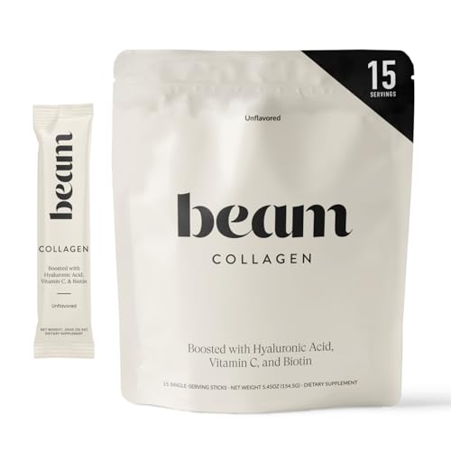 Beam Collagen Powder, Collagen for Women, Collagen with Hyaluronic Acid, Collagen Peptides Type 1...