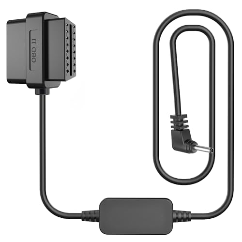 QaMcbulc OBD Power Cable for Radar Detector,OBDII Adapter Cable,Radar Detector Power Cable,Compatible with Cobra 380 480i XRS9370 Unide DFR1 Radenso Whistler 78se Cr97 etc