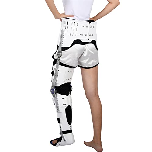 NCLCPVO Hip Knee Ankle Foot Orthosis for Hip Fracture Rehabilitation Equipment Fixed Brace Femoral Femur Fracture Hip Instability Fixation of Lower Limb Paralysis Leg, Left Right Leg 502