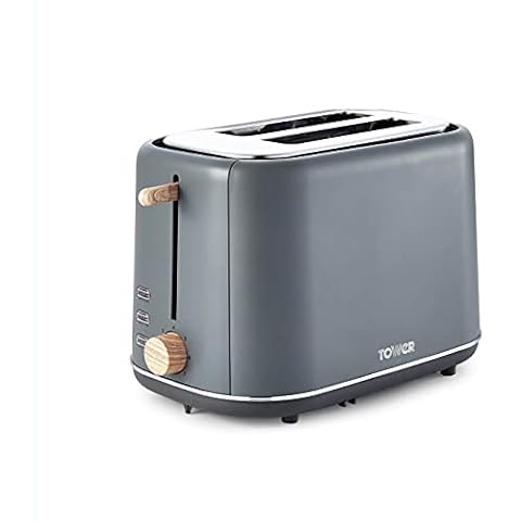 Tower Scandi 2 Slice Toaster with Browning Control Cover