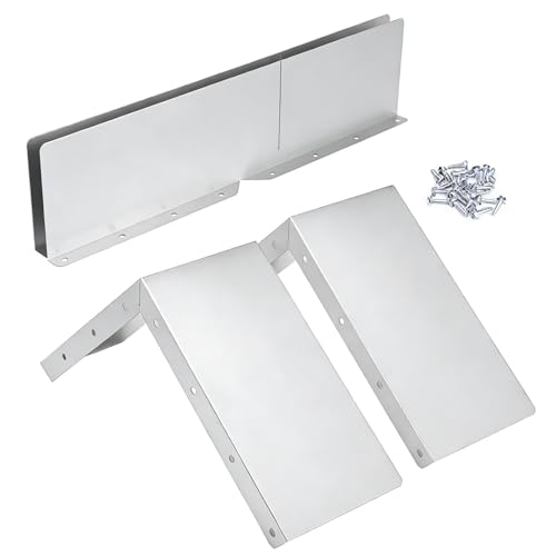 4 Pcs Gutter Valley Splash Guards,Aluminum Rain Diverter Roofing Gutter Splash Guards, 15.7X 3.54 x 0.78 in Diverter Roof Rain Diverter with Screws Gutters for Flat Shingle RoofsResidential Corner