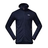 Angeschnittene Kapuze Bergans Tuva Light Wool Hood Jacket - Navy - M