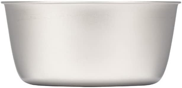 Snow Peak Titanium Trek Bowl, Durable, Lightweight, Outdoor Kitchen Essential, Stackable, 1.9oz