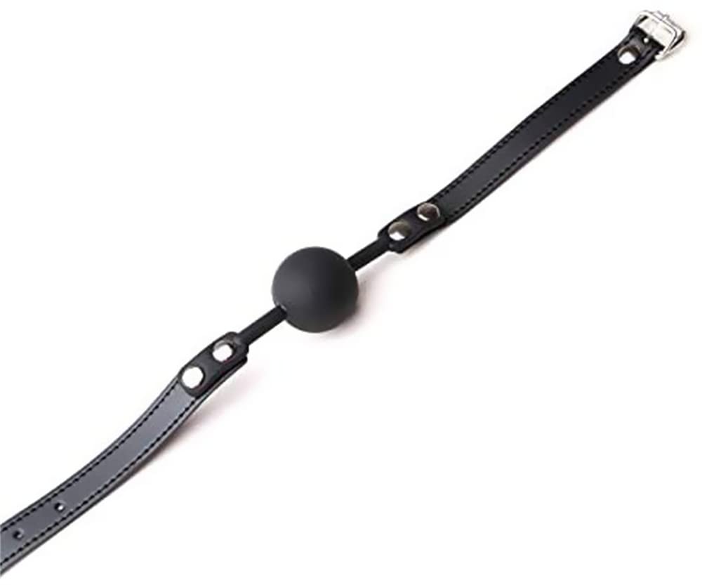 2PCS Romántica bola de boca redonda ajustable y máscara de ojos misteriosa para juegos de rol para mujeres adultas