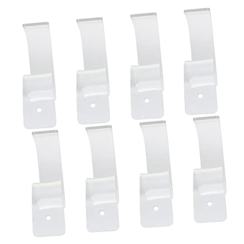 FONDOTIN Elegant Belt Displays 8 Pack Acrylic Belt Organizer Holder Belt Storage Racks Sturdy Base for Shop Belt Display Stands