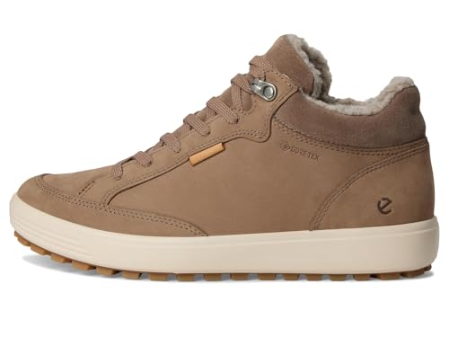 ECCO Women's Soft 7 Tred Warm Gore-Tex Waterproof Mid-Cut Ankle Boot, Taupe Nubuck, 9-9.54