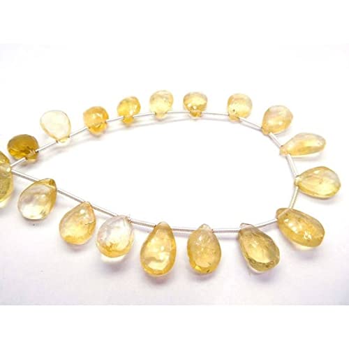 Citrine quartz loose gemstone d'exception avec faceted heart beads LKBEADS de haute précision